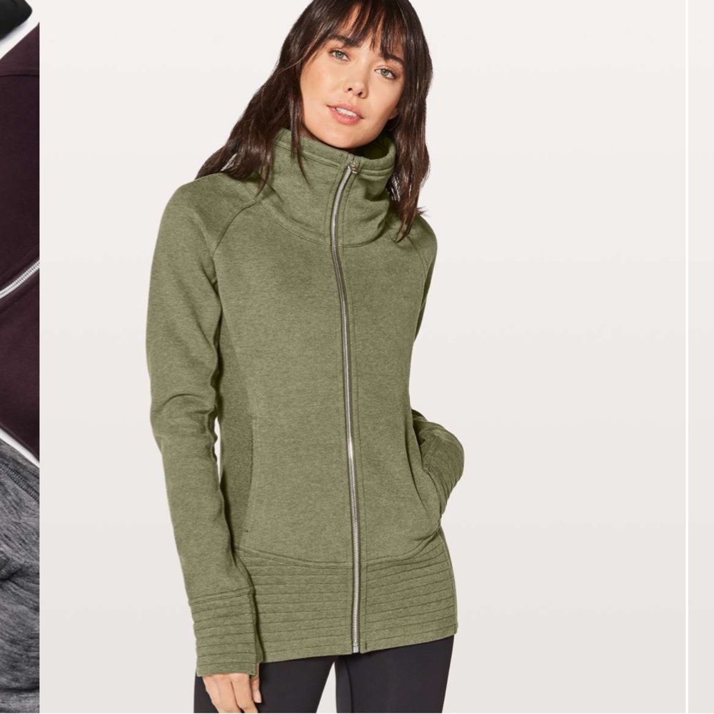 Lululemon Radiant Jacket II
Heathered Fatigue Green (First Release)